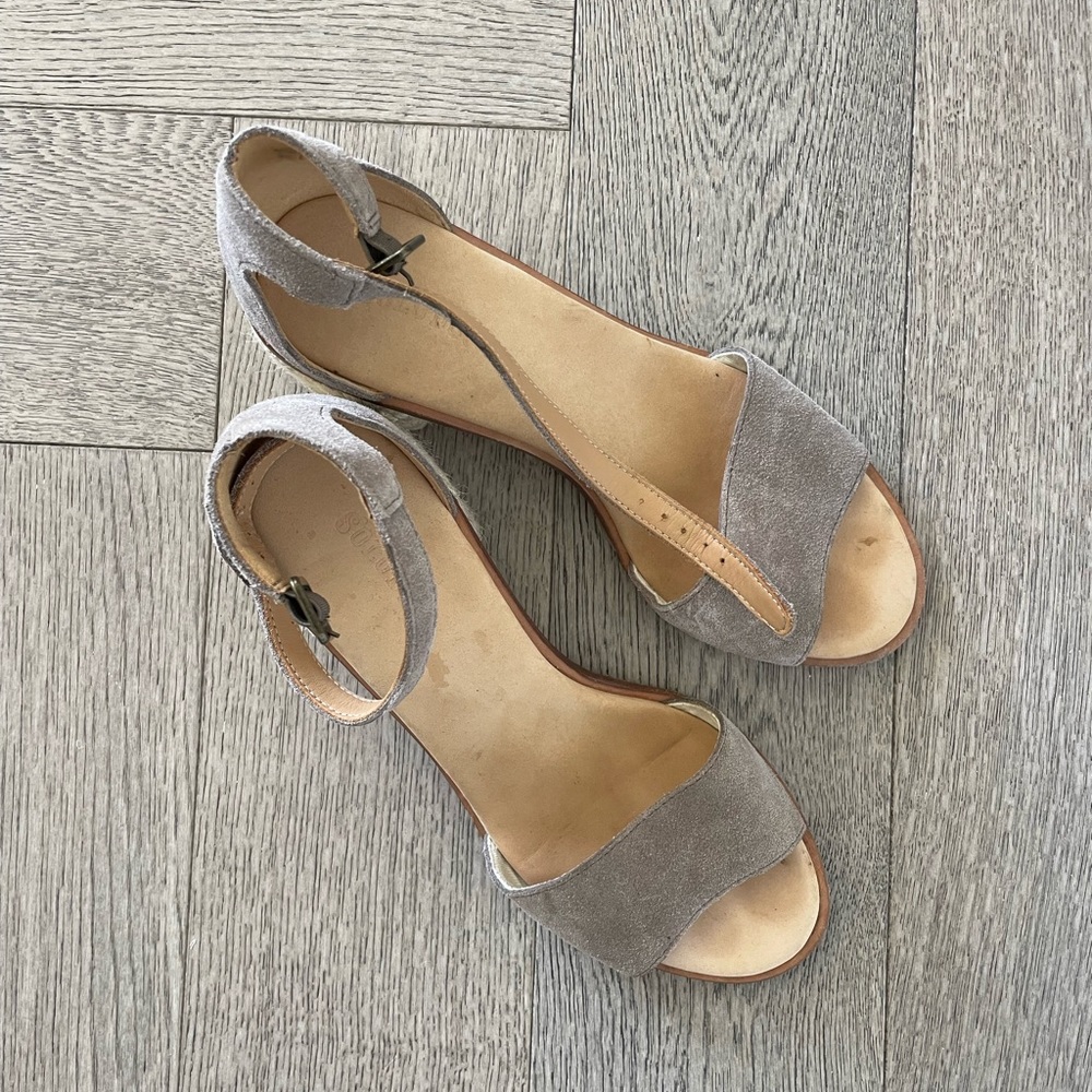 Soludos Capri sandals with braided heel sz 7.5